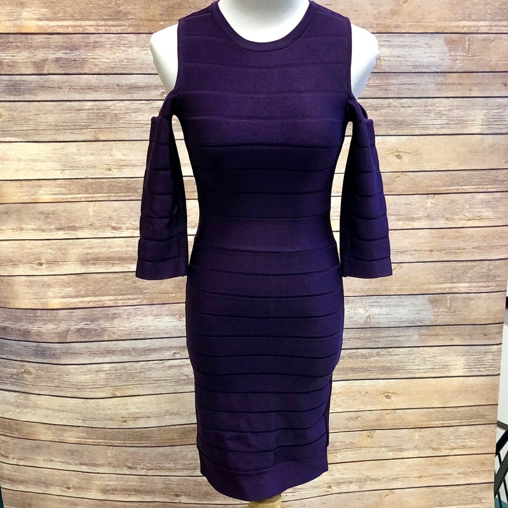 French Connection Cold Shoulder Bandage Dress